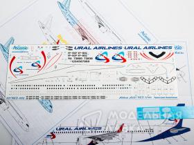 Декаль для самолета Airbus A321NEO Уральские Авиалинии