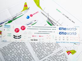 Декаль для самолета Boeing 737-800 One World S7 Airlines