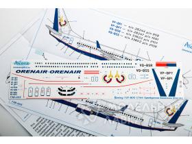 Декаль для самолета Boeing 737-800 ОренАйр