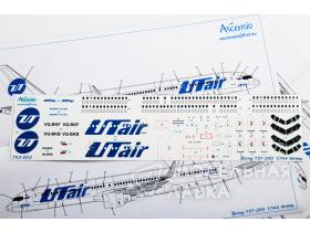 Декаль для самолета Boeing 757-200 ЮтАйр