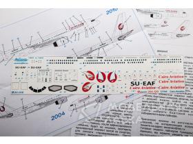Декаль для самолета Туполев Tu-204-120 Cairo Aviation