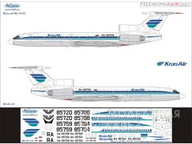 Декаль для Ту-154М КрасАйр (Красноярские Авиалинии)