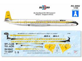 Декаль HS-106 Comet 4 MSA