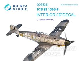 Декаль интерьера кабины Bf 109G-6 (для модели Border Model)