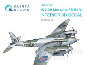 Декаль интерьера кабины DH Mosquito FB Mk.VI (Tamiya)