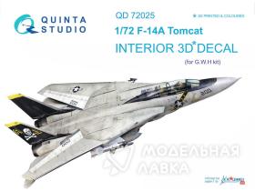 Декаль интерьера кабины F-14A (для модели GWH)