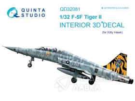 Декаль интерьера кабины F-5F (для модели KittyHawk)