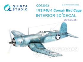 Декаль интерьера кабины F4U-1 Corsair (Bird cage) (для модели Tamiya)