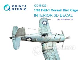 Декаль интерьера кабины F4U-1 Corsair (Birdcage) (Hobby Boss)