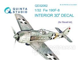 Декаль интерьера кабины Fw 190F-8 (для модели Revell)