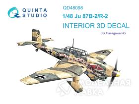 Декаль интерьера кабины Ju 87B-2/R-2 (Hasegawa)