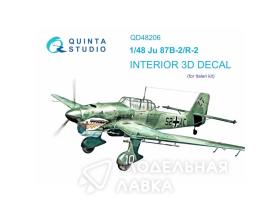 Декаль интерьера кабины Ju 87B-2/R-2 (Italeri)