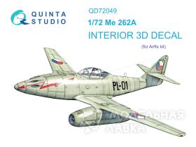 Декаль интерьера кабины Me-262A (Airfix)