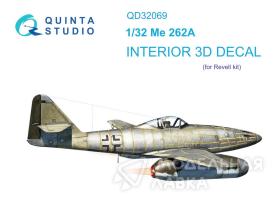 Декаль интерьера кабины Me 262A (Revell)