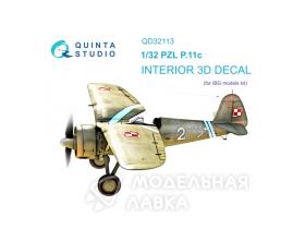 Декаль интерьера кабины PZL P.11c (IBG model)