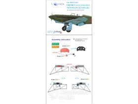 Декаль интерьера кабины Як-1 (ранние серии) (для модели Modelsvit/ЮФ)