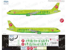 Декаль на самолет Airbus A321 S7 Airlines