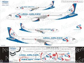 Декаль на самолет Airbus A321 Уральские Авиалинии (NEW Livery)