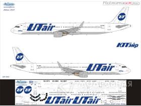 Декаль на самолет Airbus A321 ЮтАйр