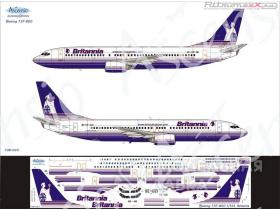 Декаль на самолет Boeing 737-800 Britannia