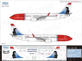 Декаль на самолет Boeing 737-800 Norwegian (Freddie)