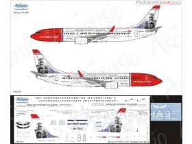 Декаль на самолет Boeing 737-800 Norwegian (Jorn Utzon)