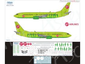 Декаль на самолет Boeing 737-800 (S7 аirines)