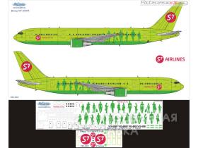 Декаль на самолет Boeing 767-300ER S7 Airlines