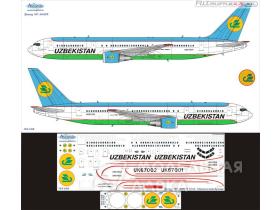 Декаль на самолет Boeing 767-300ER Uzbekistan