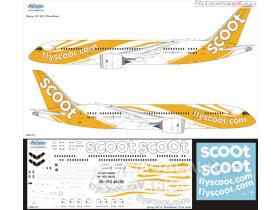 Декаль на самолет Boeing 787-9 Scoot