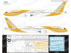 Декаль на самолет Boeing 787-9 Scoot