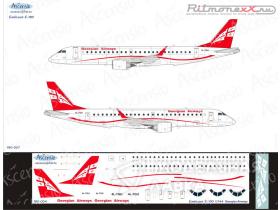 Декаль на самолет  Embraer 190 Georgian Airways