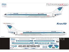 Декаль на самолет Ильюшин IL-62M КрасАйр (Красноярские Авиалинии)