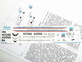 Декаль на самолет Яковлев ЯК-42Д SkyNetAero