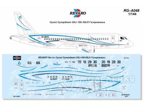 Декаль Сухой Суперджет SSJ–100–95LR Газпромавиа