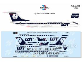 Декаль Ту-134А LOT Polish Airlines