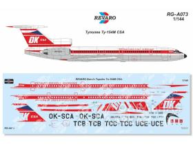 Декаль Ту-154М CSA