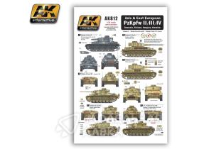 Декали AXIS & EAST EUROPEAN PZKPFW II/III/IV