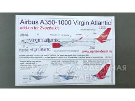 Декали для Airbus A350 Virgin Atlantic add-on for Zvezda kit (decal+masks)