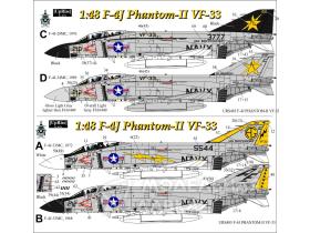 Декали для F-4J Phantom-II VF-33