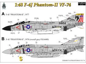 Декали для F-4J Phantom-II VF-74