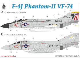 Декали для F-4J Phantom-II VF-74