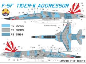 Декали для F-5F "Tiger-II"