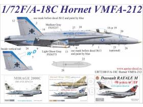 Декали для F/A-18C Hornet VMFA-212