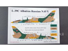 Декали для L-39C Albatros Russian NAVY with stencils