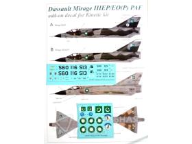 Декали для Mirage IIIEP/EP(O) Pakistan Air Force