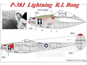 Декали для P-38J Lightning R.I. Bong