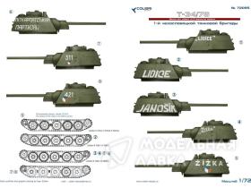 Декали для Т-34/76 (1st Czechoslovak Panzer Corps)