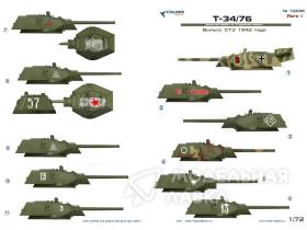 Декали для Т-34/76 выпуск СТЗ мод. 1942г. (Part I)