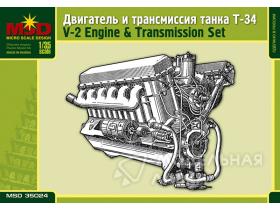 Двигатель и трансмиссия танка Т-34/85